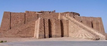 This fired brick Ziggurat in the Middle East dates back to 2100BC.